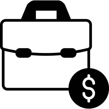 İzole edilmiş arka plana sahip İş Çantası illüstrasyonuName 