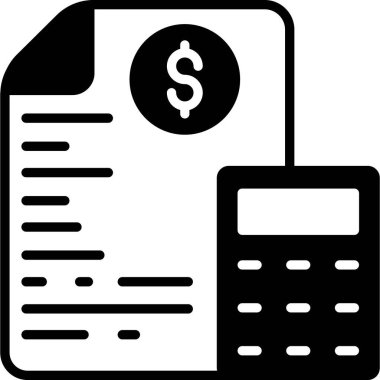 İzole edilmiş arkaplan ile muhasebe illüstrasyonu 