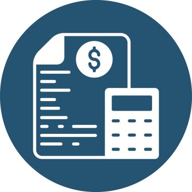 Münferit arkaplan ile Bütçe Raporu illüstrasyonu 