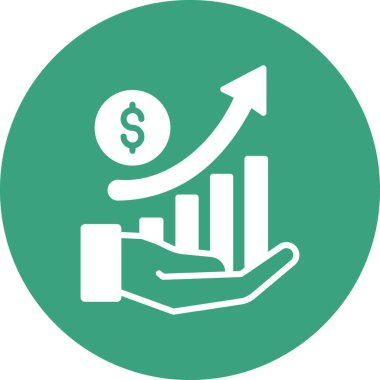 İzole edilmiş arkaplan ile iş büyümesi illüstrasyonu 