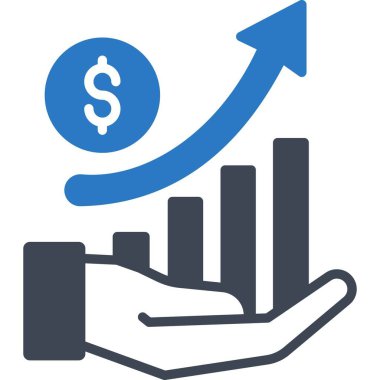 İzole edilmiş arkaplan ile iş büyümesi illüstrasyonu 