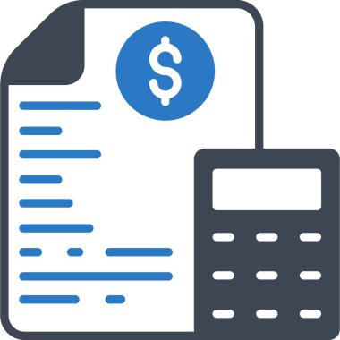 İzole edilmiş arkaplan ile muhasebe illüstrasyonu 