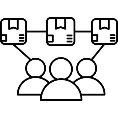 İzole edilmiş arka plan ile son mil gönderimi  