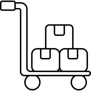 İzole edilmiş arka plana sahip palet kriko illüstrasyonu  