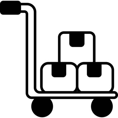 İzole edilmiş arka plana sahip palet kriko illüstrasyonu 