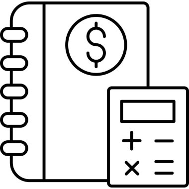 İzole edilmiş arkaplan ile muhasebe illüstrasyonu