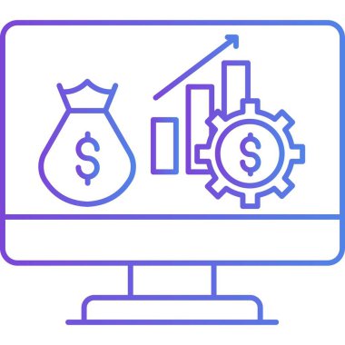 İzole edilmiş arkaplan ile iş büyümesi illüstrasyonu