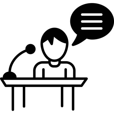   İzole edilmiş arkaplan ile İş Tartışması illüstrasyonuName