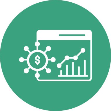 İzole edilmiş arkaplan ile iş büyümesi illüstrasyonu