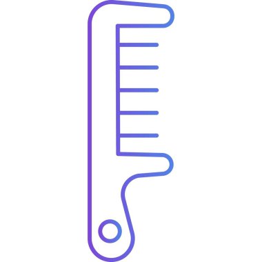 İzole edilmiş arkaplan ile Clipper Tarağı illüstrasyonu