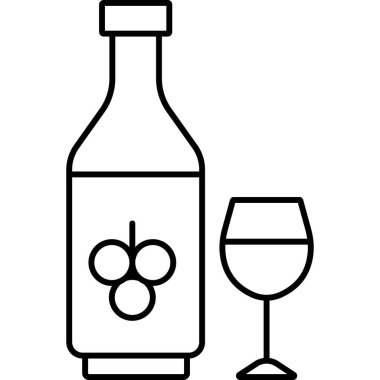    İzole edilmiş arka planda şampanya illüstrasyonu 