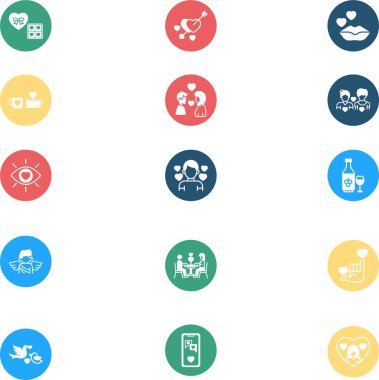 İzole edilmiş arkaplanlı Sevgililer Günü illüstrasyonu 