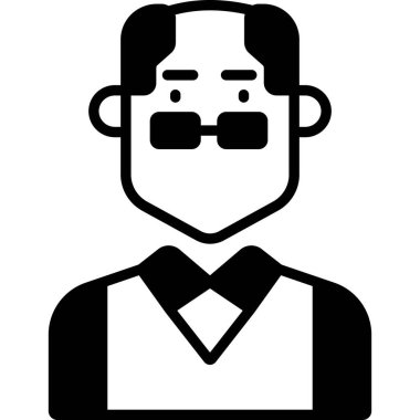  Ayrı bir geçmişi olan büyükbaba illüstrasyonu 