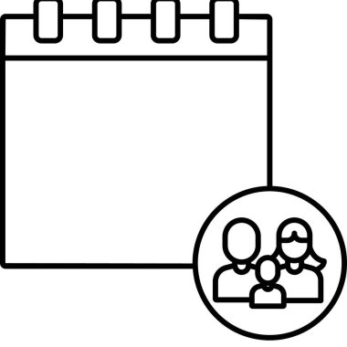 İzole edilmiş geçmişe sahip Aile Olayları illüstrasyonu 