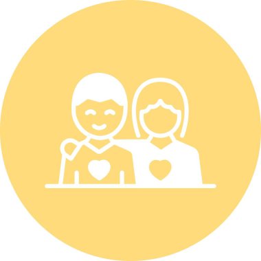 İzole edilmiş arkaplanı olan arkadaşlık çizimi 