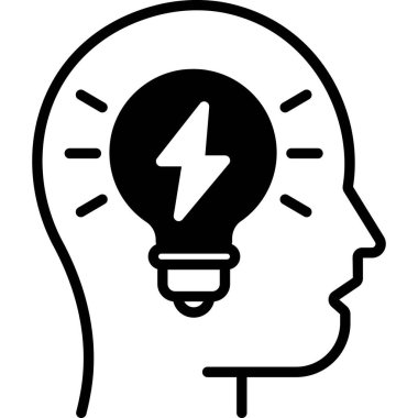 İzole edilmiş arkaplana sahip parlak fikir resimlemesi 