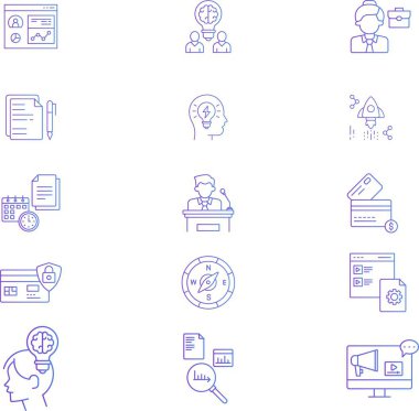  İzole bir geçmişe sahip İş ve Finans illüstrasyonu 