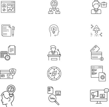  İzole bir geçmişe sahip İş ve Finans illüstrasyonu 
