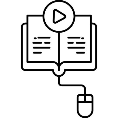 İzole edilmiş arkaplan ile Dijital Eğitim illüstrasyonu 