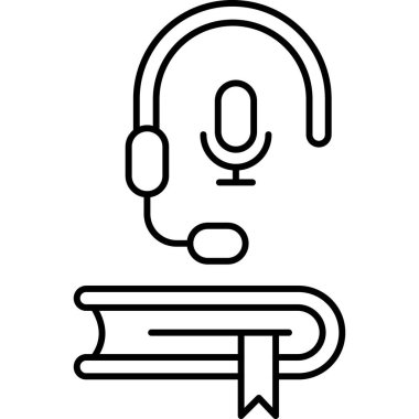 İzole edilmiş arkaplan ile Ses Dersi illüstrasyonu 