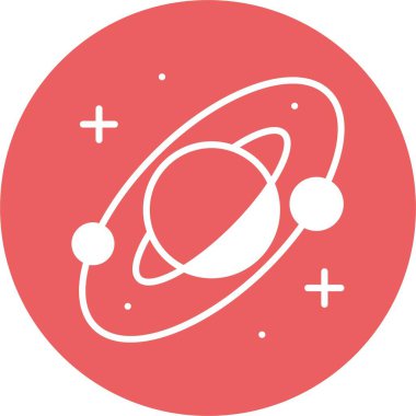  İzole edilmiş arka plana sahip gezegen illüstrasyonu 