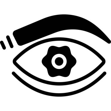 İzole edilmiş arkaplan ile bulanık görme illüstrasyonu 