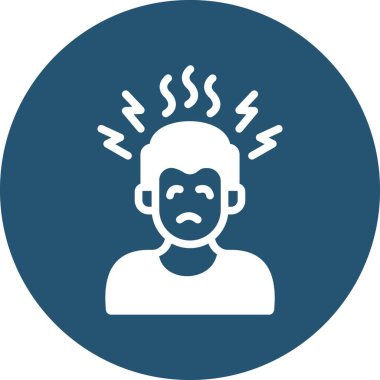  izole edilmiş arkaplan ile anksiyete çizimi 