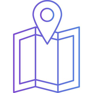   İzole edilmiş arkaplan ile dağıtım konumu illüstrasyonuName 