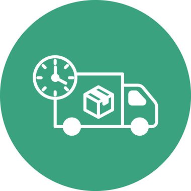  İzole edilmiş arkaplan ile Hızlı Teslimat illüstrasyonu 