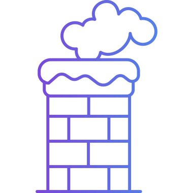     İzole edilmiş arkaplanı olan baca illüstrasyonu 