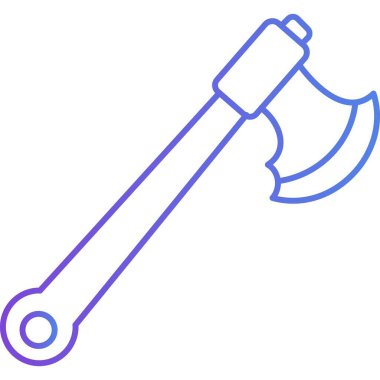     İzole edilmiş arkaplana sahip balta illüstrasyonu 