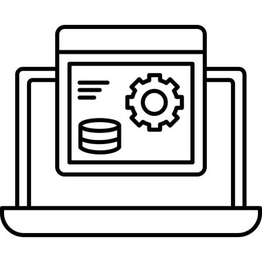 İzole edilmiş arkaplan ile yüz tanıma illüstrasyonu