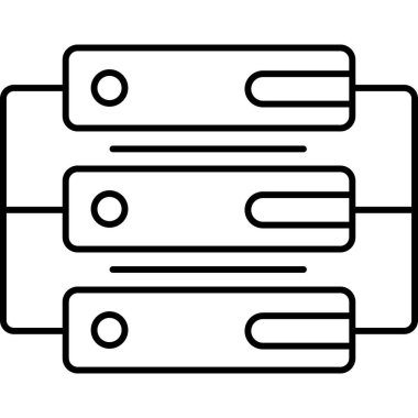 İzole edilmiş arkaplana sahip sunucu illüstrasyonu