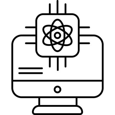İzole edilmiş arkaplana sahip nesnelerin İnternet illüstrasyonu