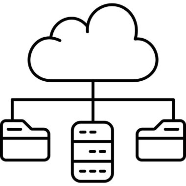 İzole edilmiş arkaplanı olan Makine Öğrenme illüstrasyonu