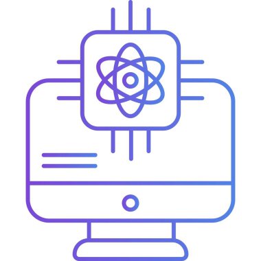 İzole edilmiş arkaplana sahip nesnelerin İnternet illüstrasyonu