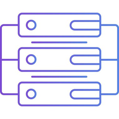 İzole edilmiş arkaplana sahip sunucu illüstrasyonu