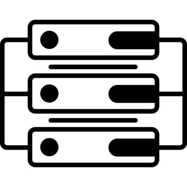 İzole edilmiş arkaplana sahip sunucu illüstrasyonu