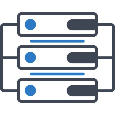  İzole edilmiş arkaplana sahip sunucu illüstrasyonu