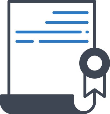  İzole edilmiş arkaplan ile Hukuki Sertifika illüstrasyonu 