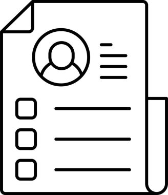 İzole edilmiş arkaplan profili çizimi 