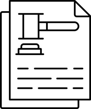  İzole edilmiş arka plana sahip Mahkeme Yönetimi illüstrasyonu 