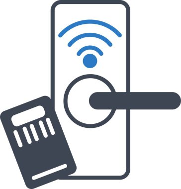  İzole edilmiş arkaplan ile Kart Anahtarı illüstrasyonu 