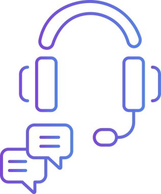 İzole edilmiş arkaplanı olan müşteri hizmetleri illüstrasyonu 