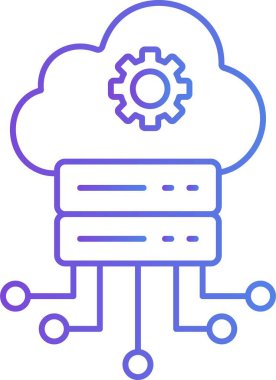 İzole edilmiş arkaplana sahip veri yönetimi illüstrasyonu 