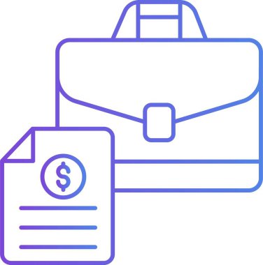    İzole edilmiş arkaplana sahip evrak çantası illüstrasyonu 