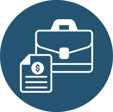 İzole edilmiş arkaplana sahip evrak çantası illüstrasyonu 