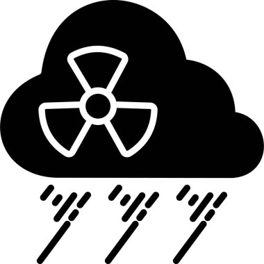 İzole edilmiş arkaplanı olan asidik yağmur illüstrasyonu 
