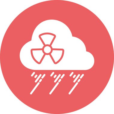 İzole edilmiş arkaplanı olan asidik yağmur illüstrasyonu 