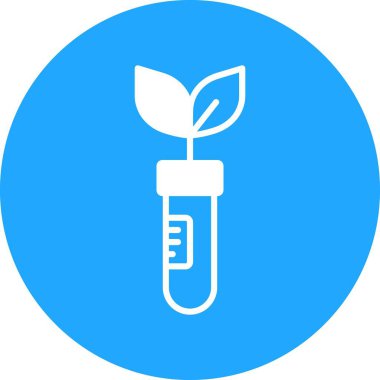   İzole edilmiş arkaplan ile botanik tüp illüstrasyonu 